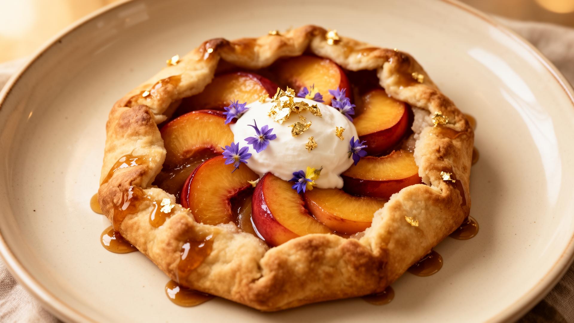 Bourbon Peach Galette